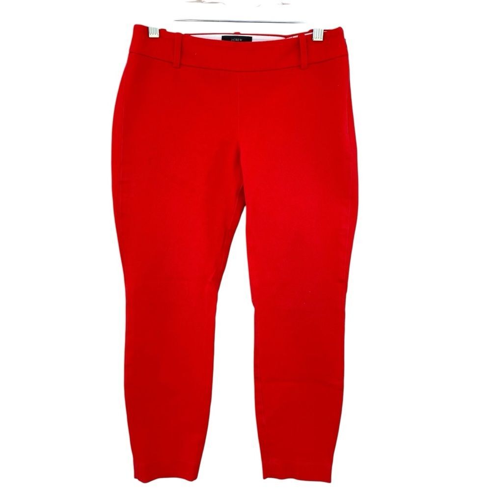 J Crew Minni Crop Pant Bright Red Size 0